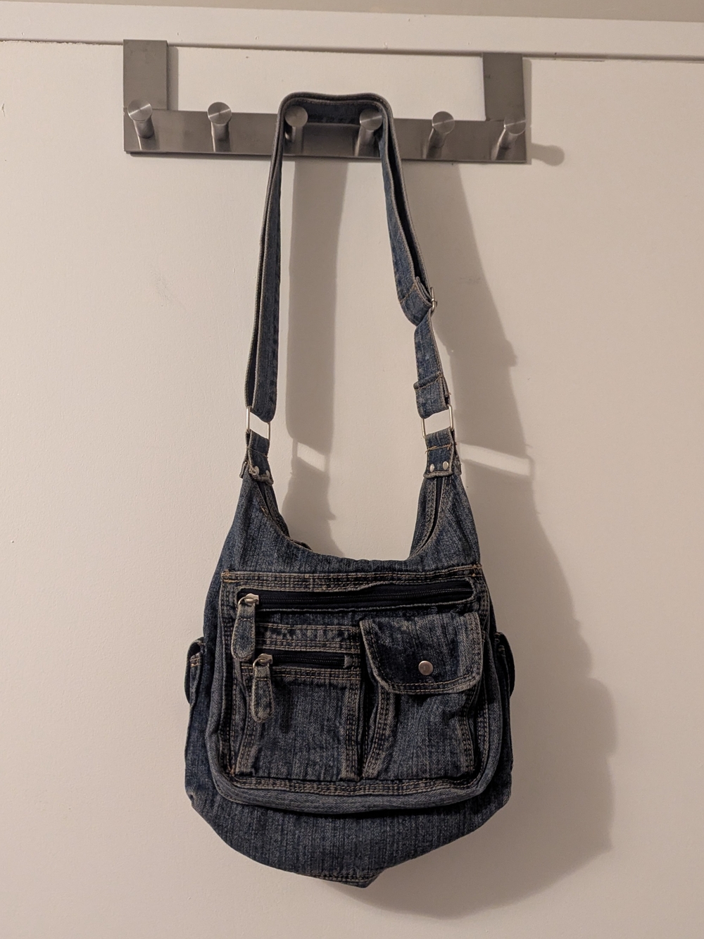 Denim Crossbody Shoulder Bag